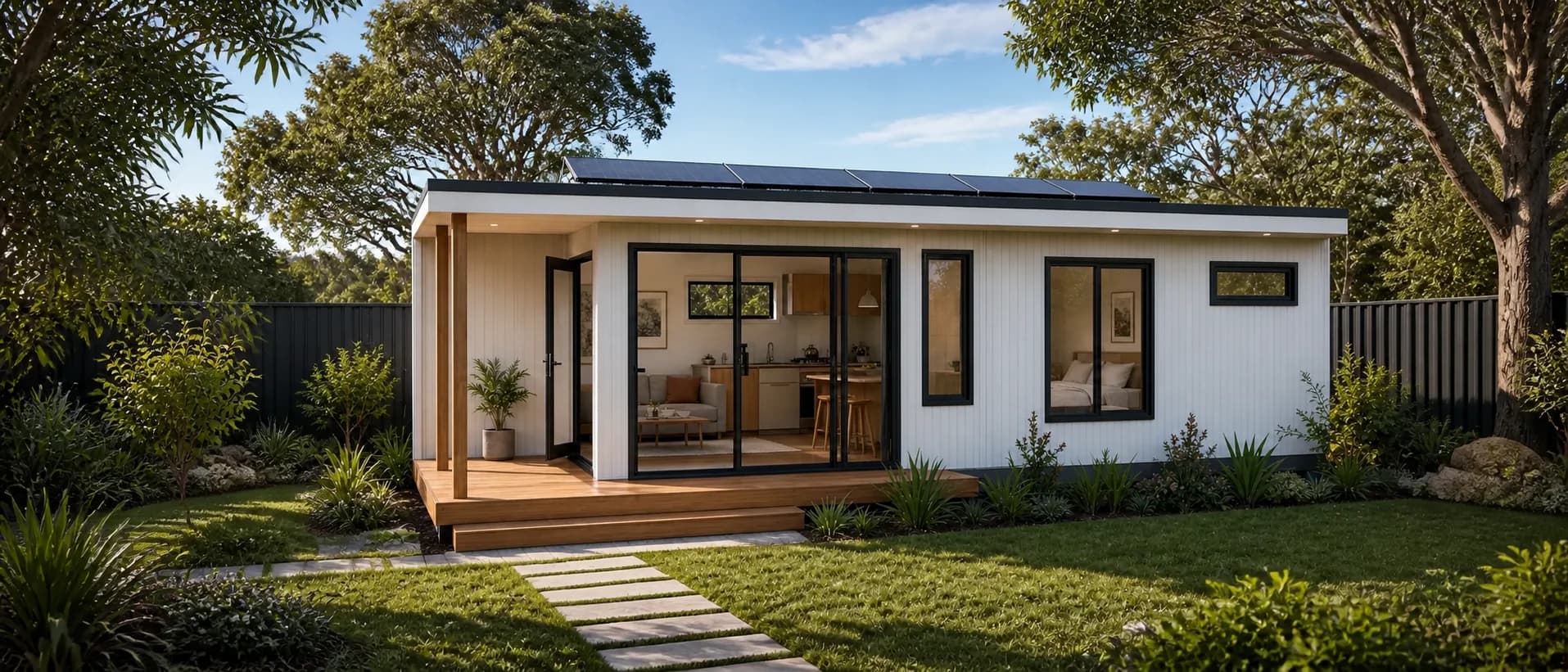 Family Comfort 45 - Bronte modular home with outdoor lifestyle connection