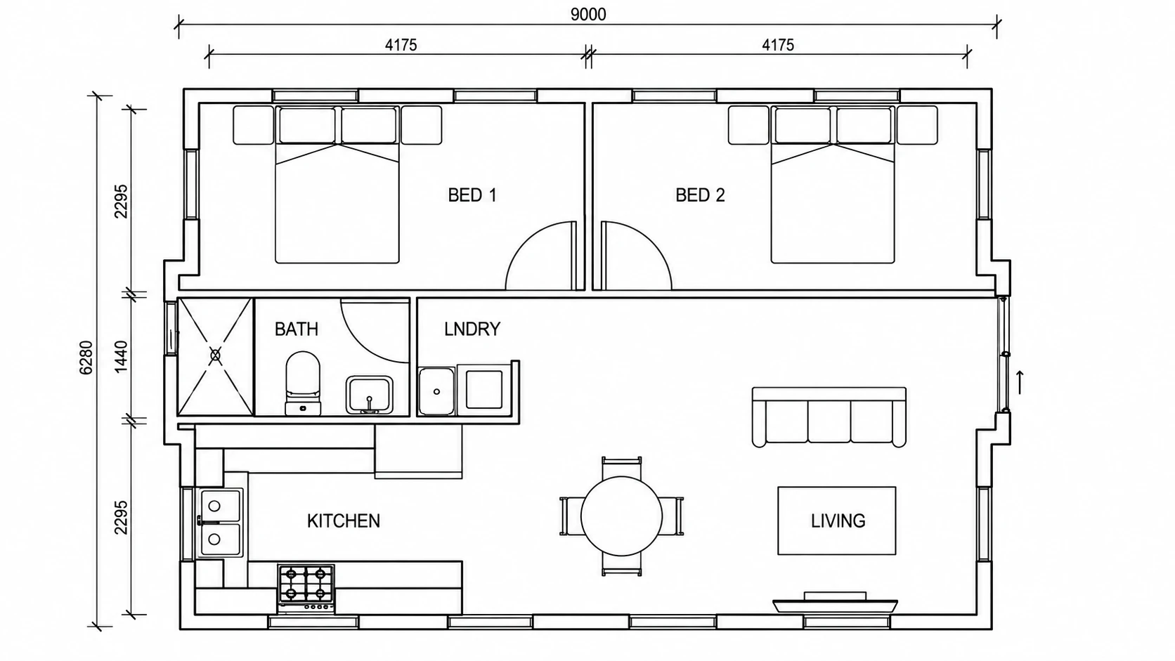 Supplier reference floor plan for The Span 30