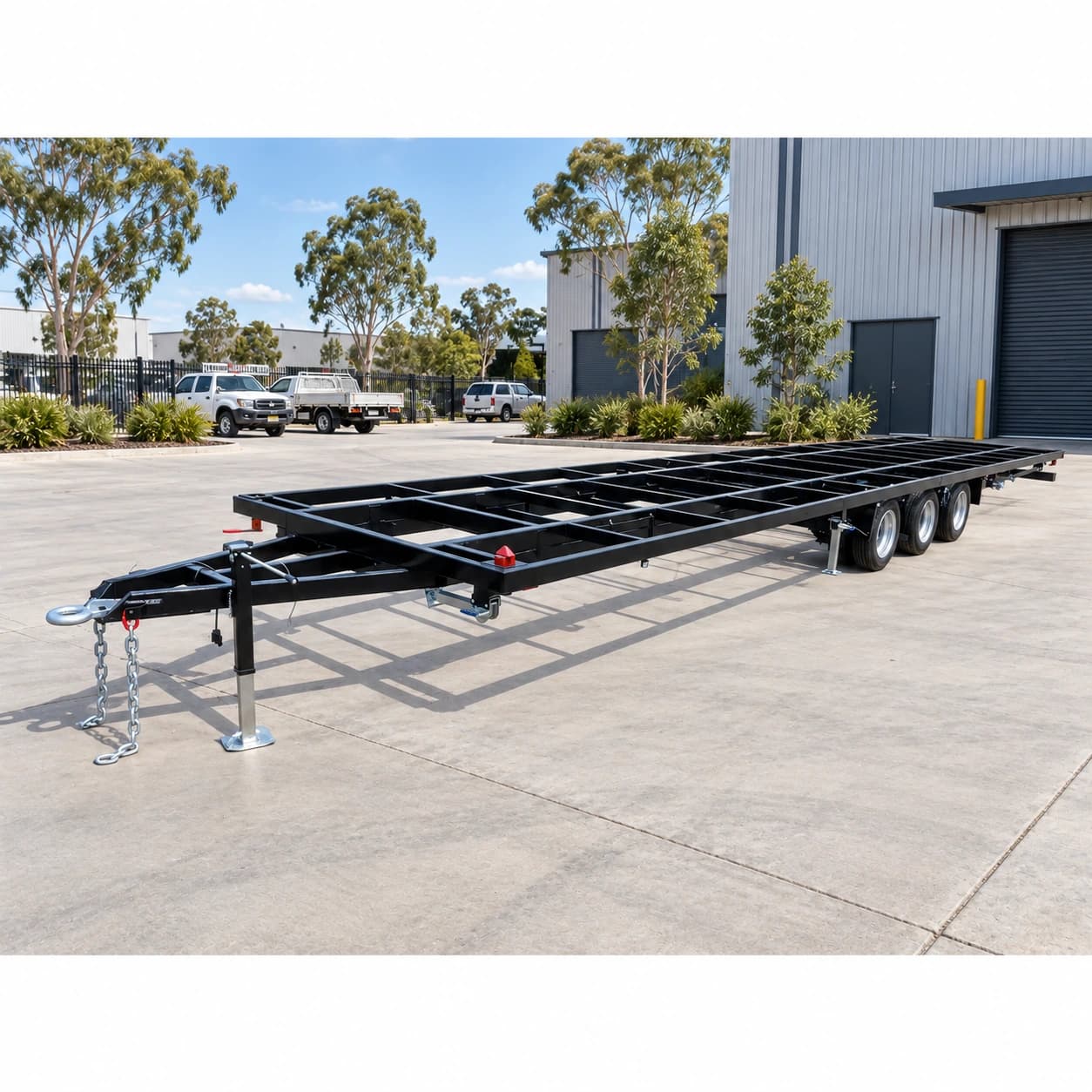 13.2m triple-axle house trailer chassis