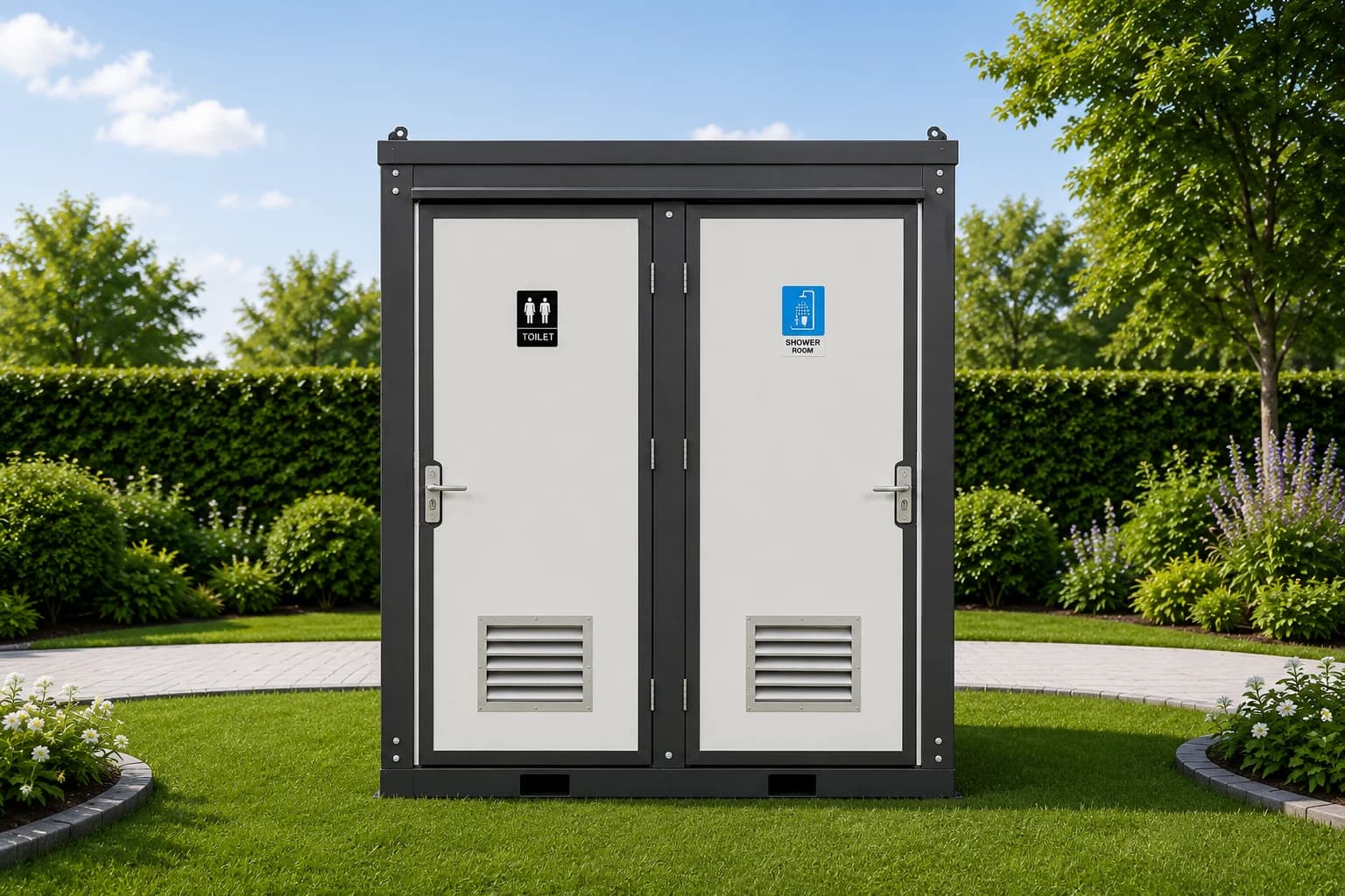 Portable Toilet & Shower doors and ventilation