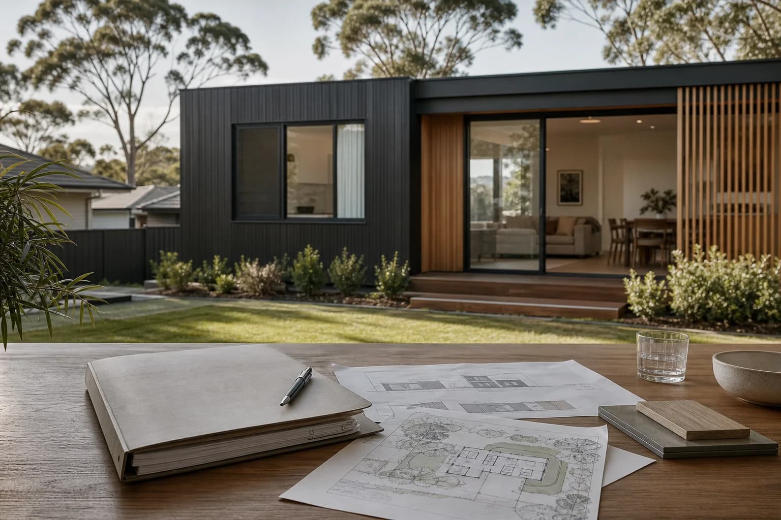 Contemporary NSW modular home with architectural plans prepared for an approval review