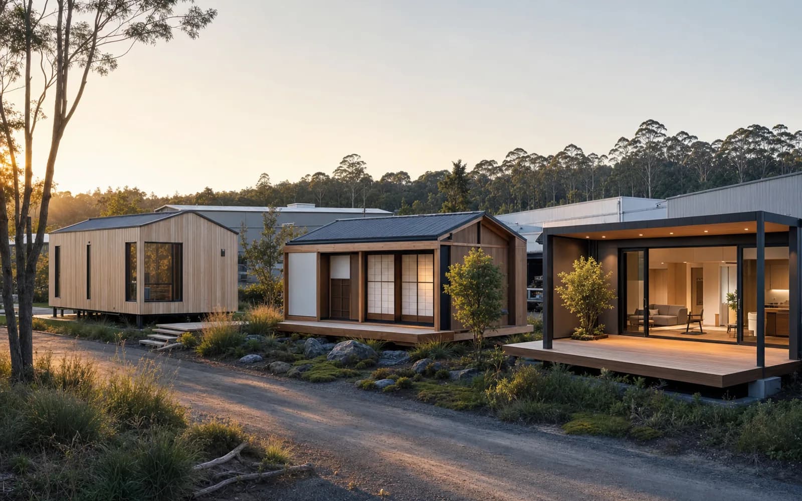 Three contemporary modular homes reflecting Scandinavian, Japanese and Australian design approaches