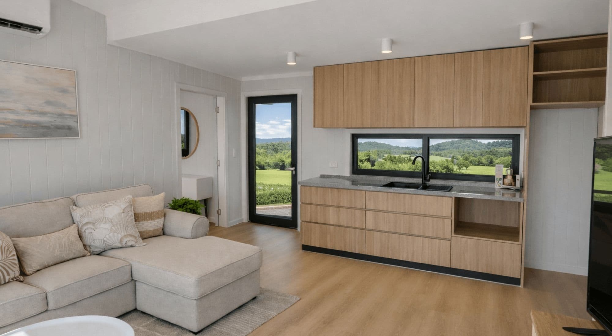 The Haven sitting lightly on its site